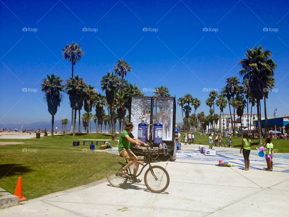 Famous Venice Beach in Los Angeles California USA