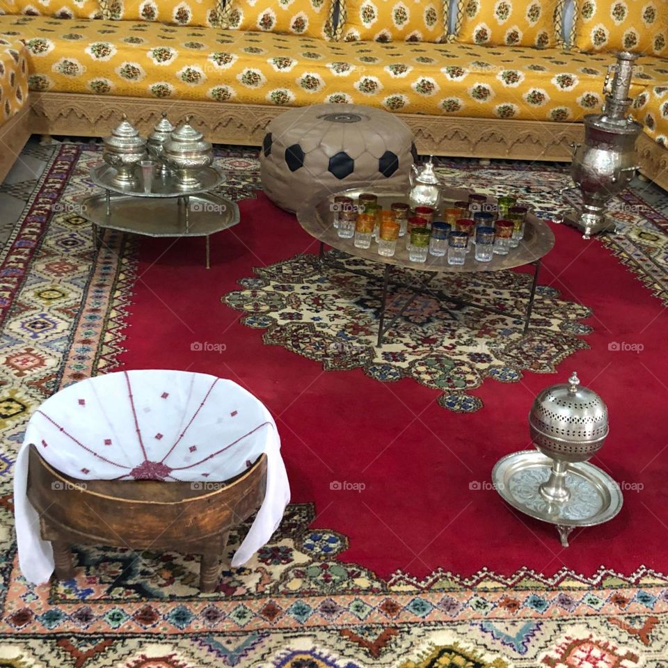 Moroccan house and utensils