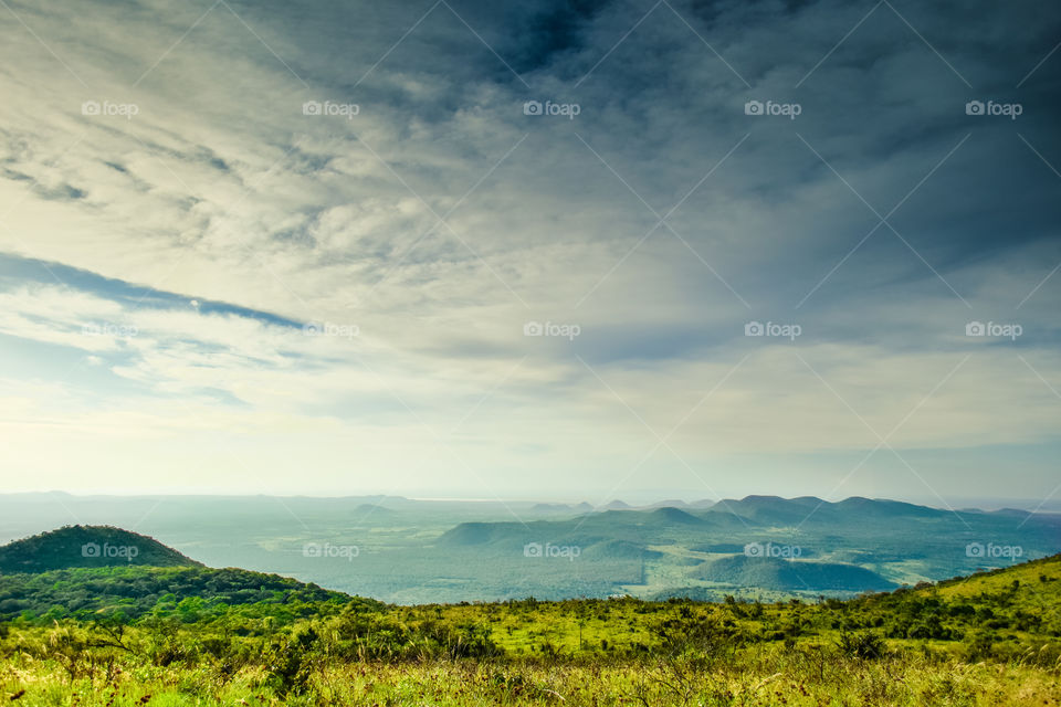 Storm clouds over the landscape