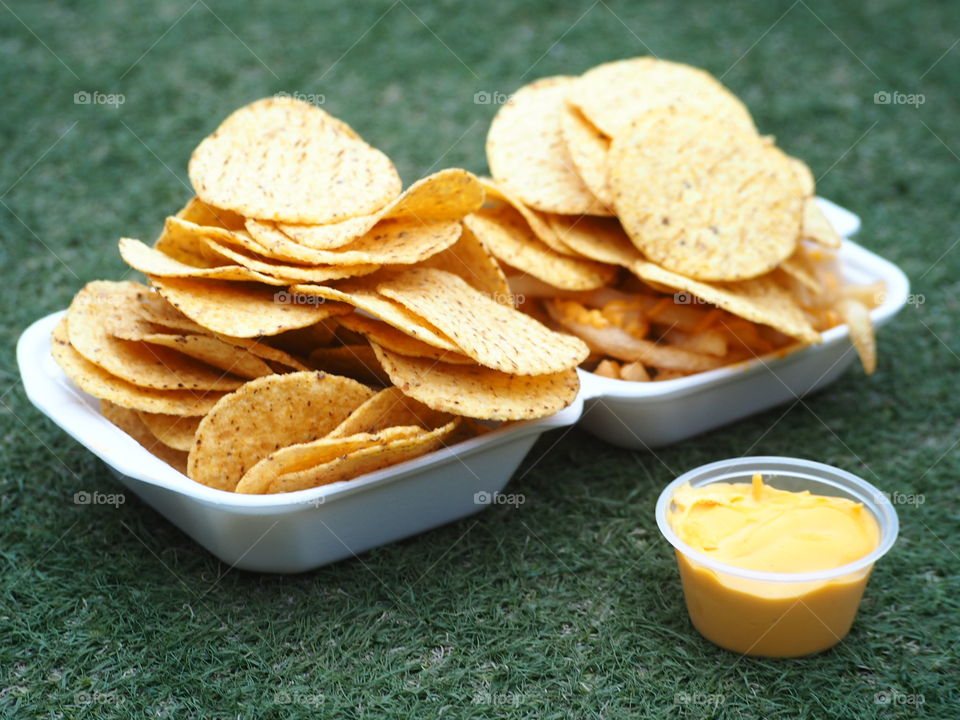 Cheesy nachos!