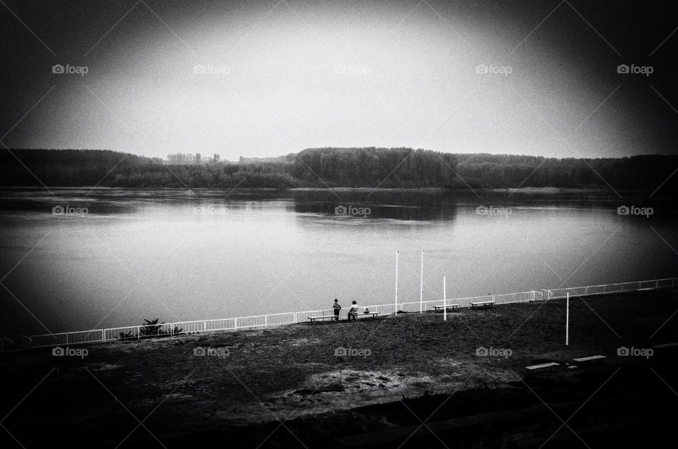 mono dramatic mist river by severina1