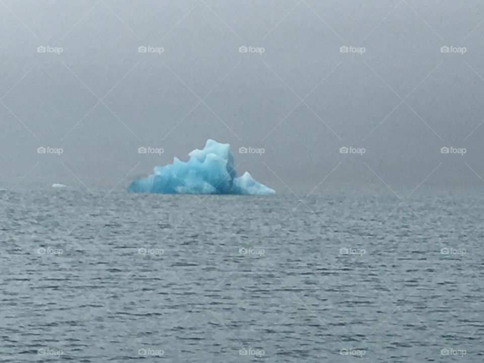 Iceberg on Icelandic lake
