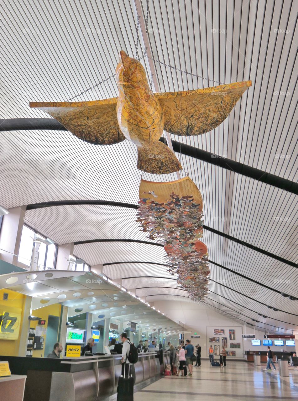 art inside airport