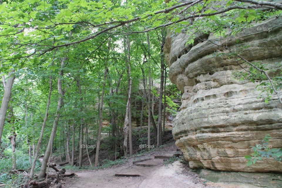 large sandstone formation