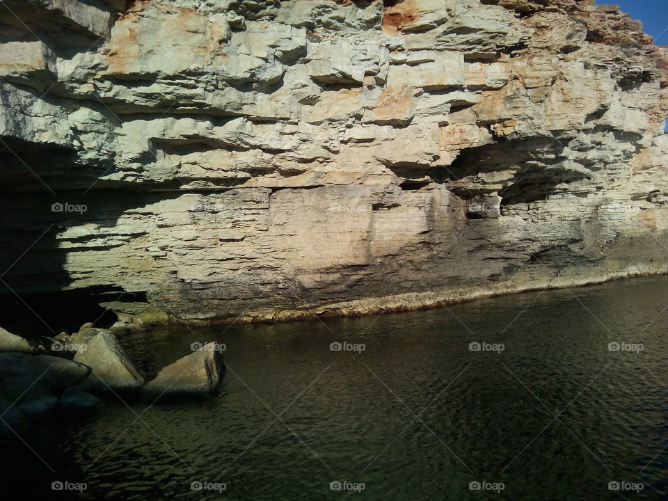 Water, No Person, Rock, Seashore, Landscape