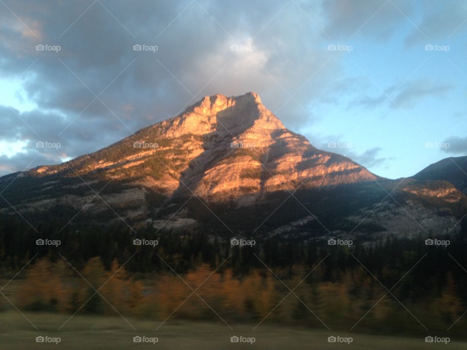 Sunrise on the mountains