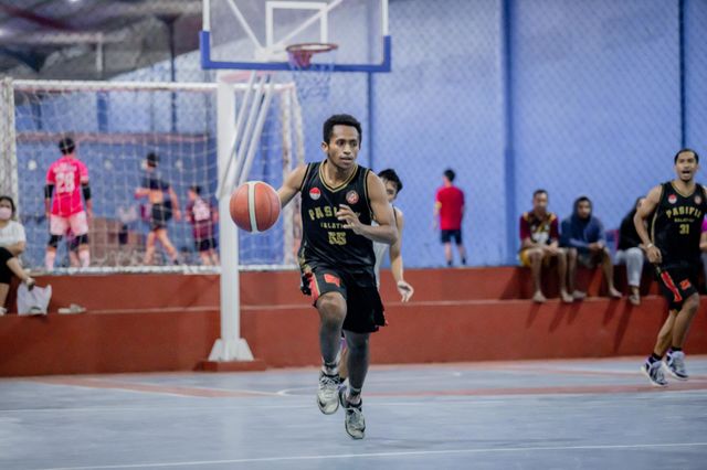 Man dribbling the ball