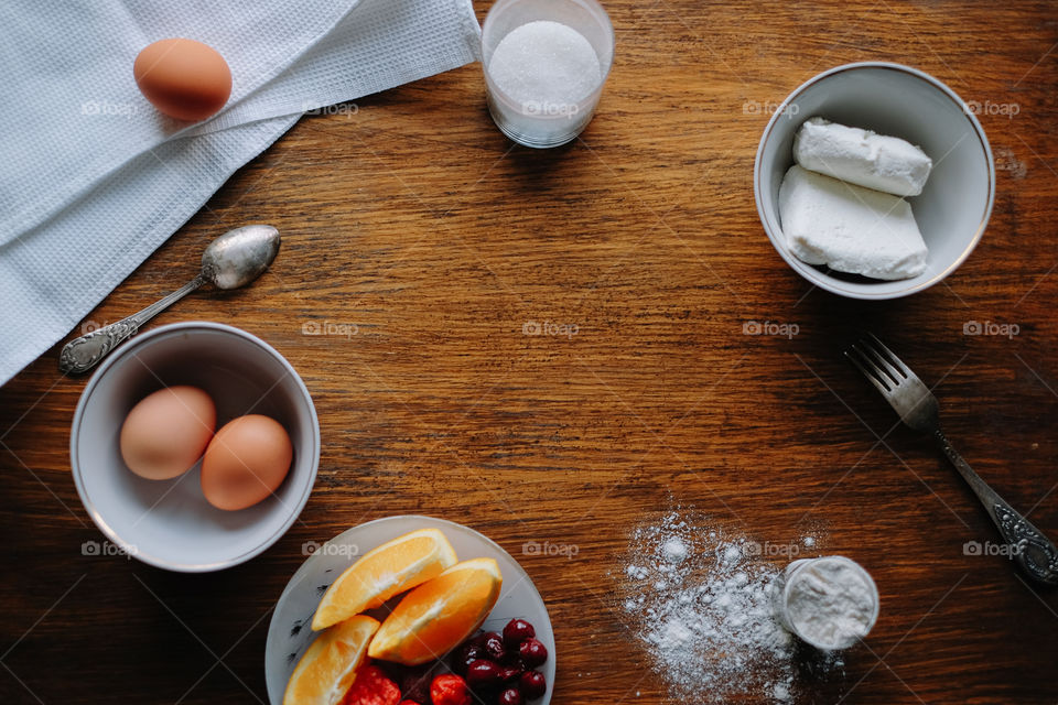 ingredients for fruit puddings