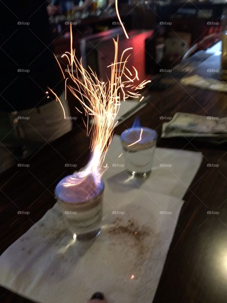 Happy Hour with fire shots 