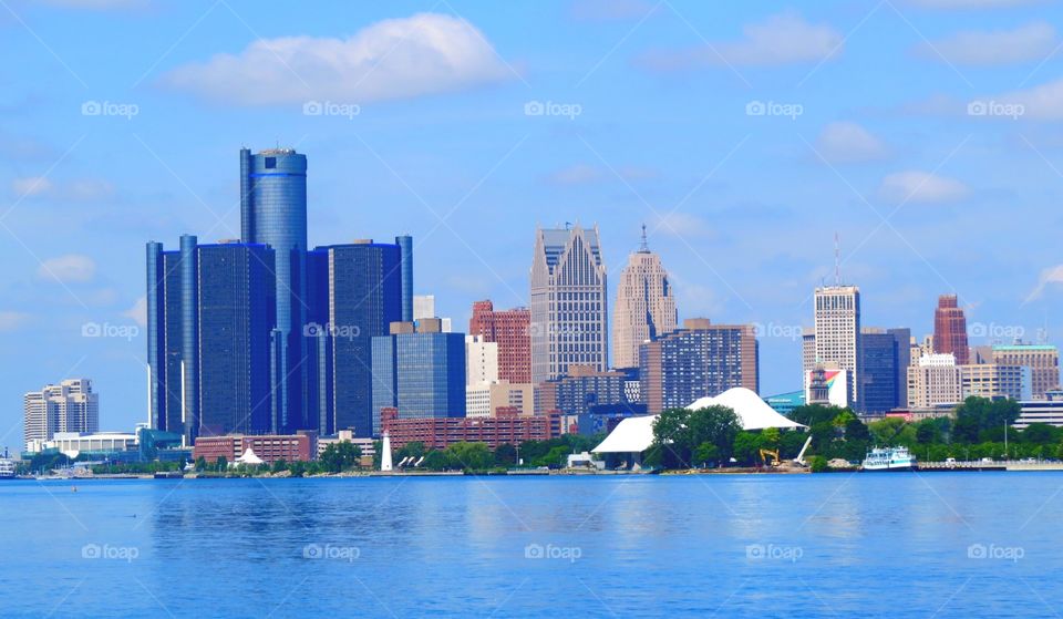 Detroit skyline. Detroit skyline