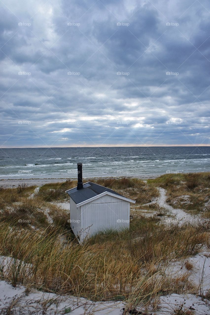 Sauna at the beach