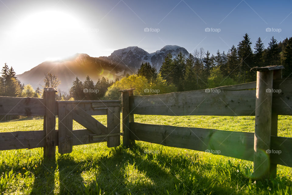 sunrise in Alps