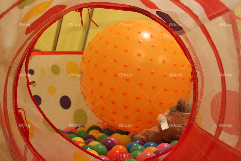 Ball pit. the joy of childhood