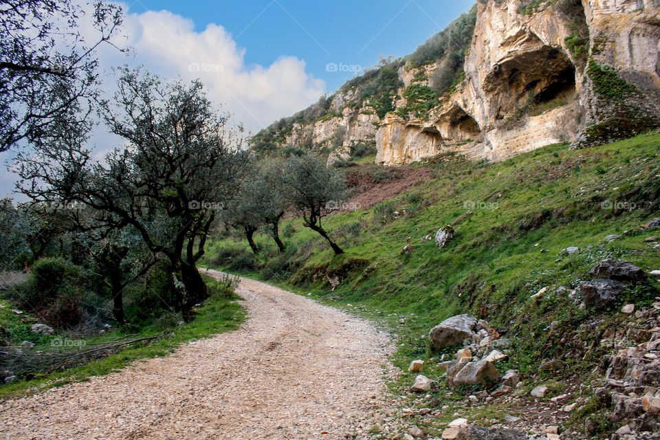 Buracas do Casmilo in Condeixa á Nova, Portugal. Stone formations.