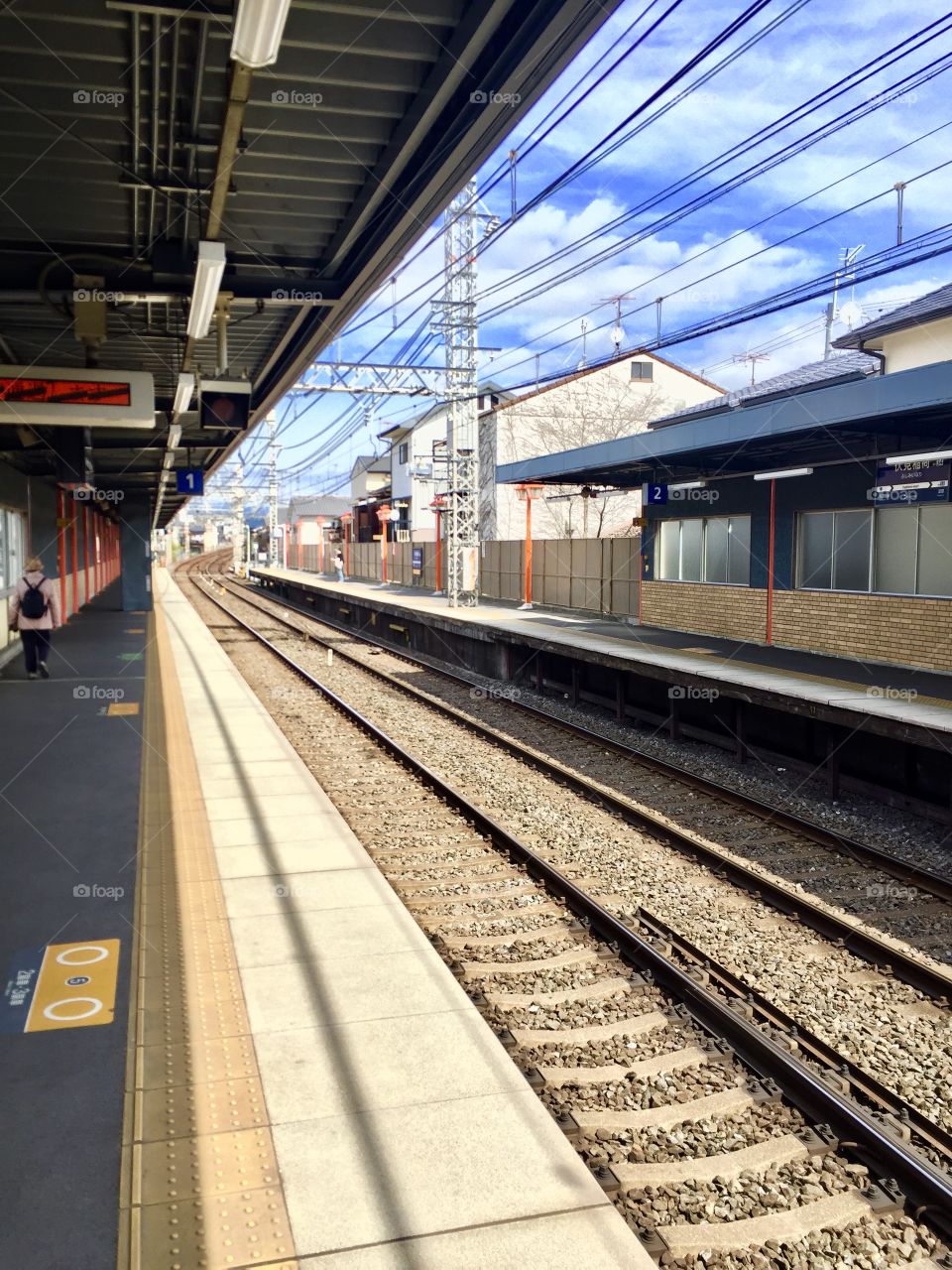 Japan railway track 