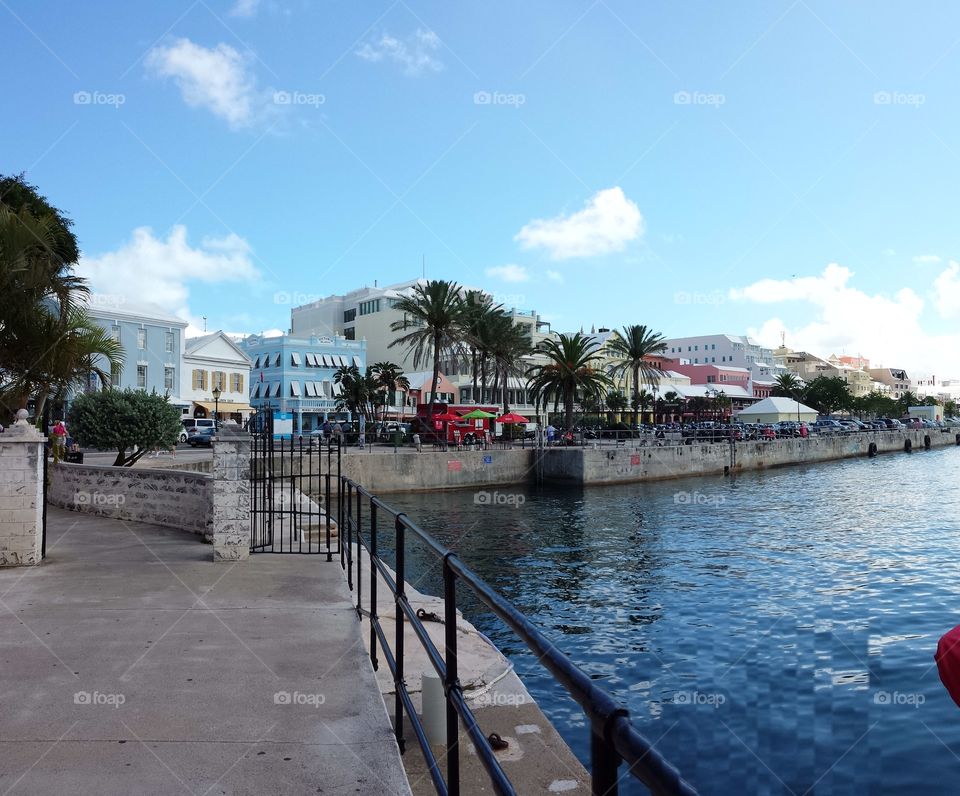 Downtown Waterfront in Bermuda