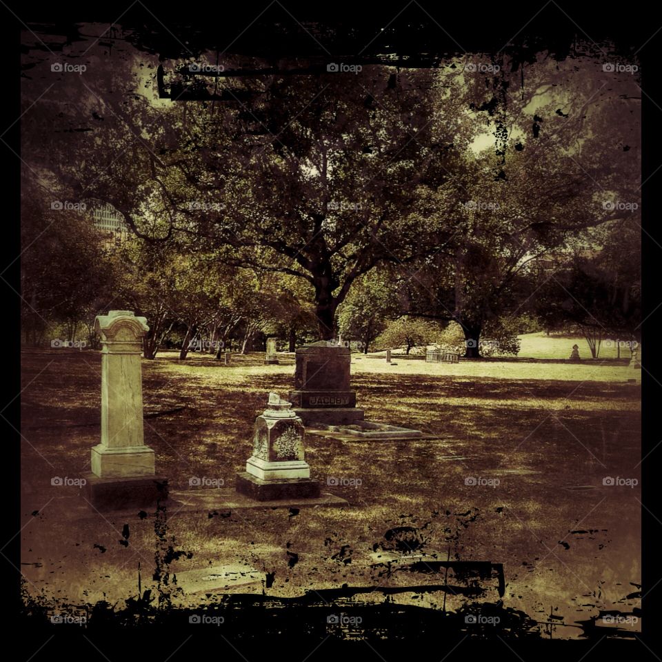 Old cemetery. Texas