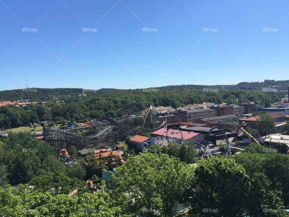 House, Hill, Town, Architecture, Landscape