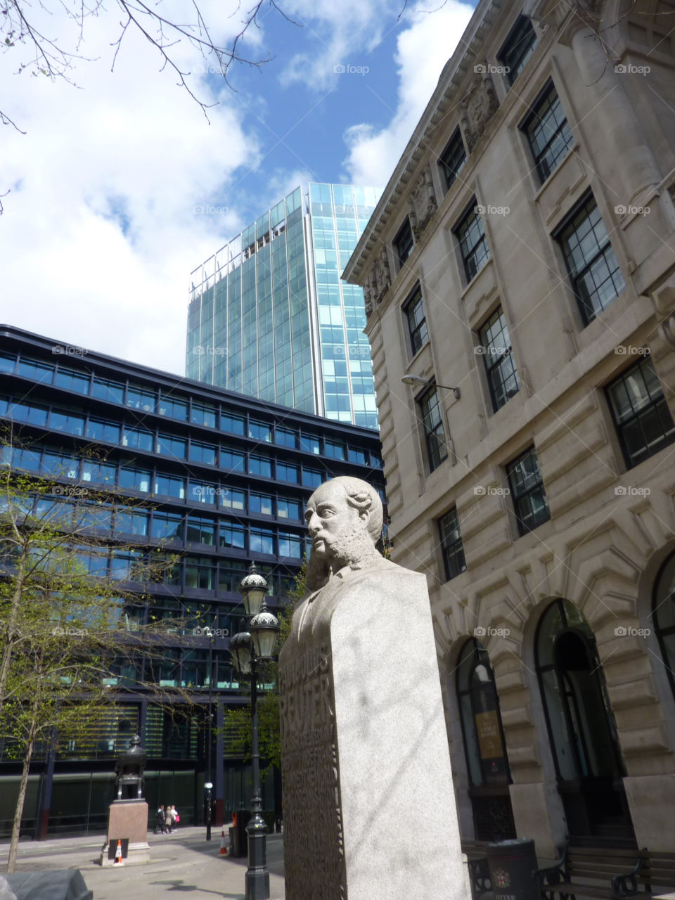 spring london statue buildings by lizajones