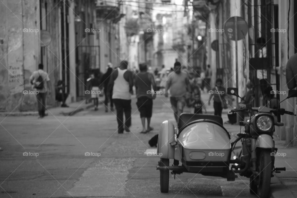 Havana in black and white 