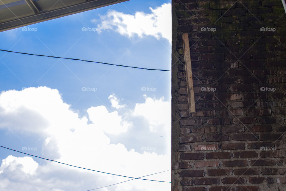 bluesky and the wall