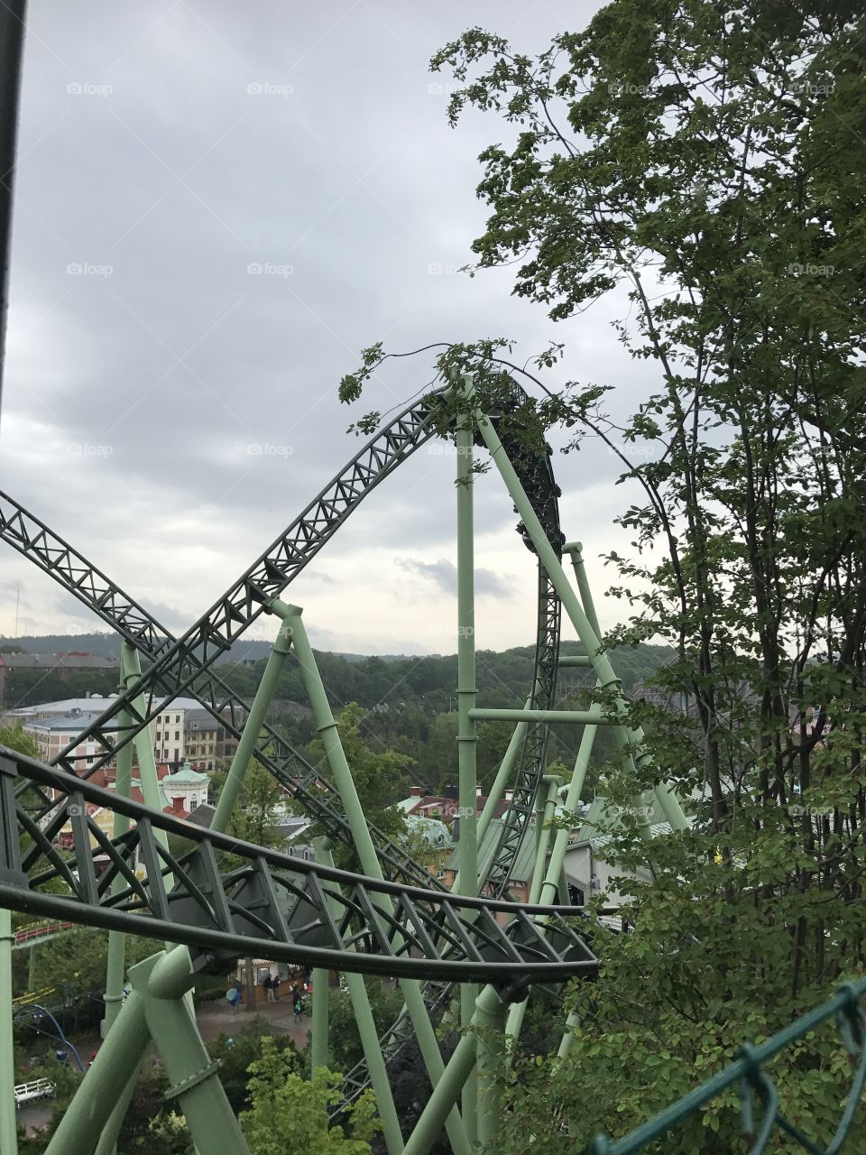 roller coaster, liseberg, gothenburg, sweden