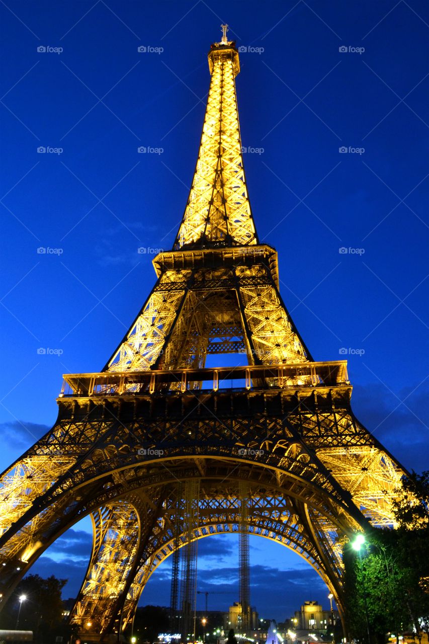 View of the Eiffel Tower in Paris