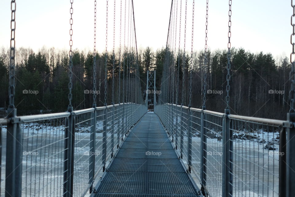 Bridge, Wire, Fence, No Person, Steel