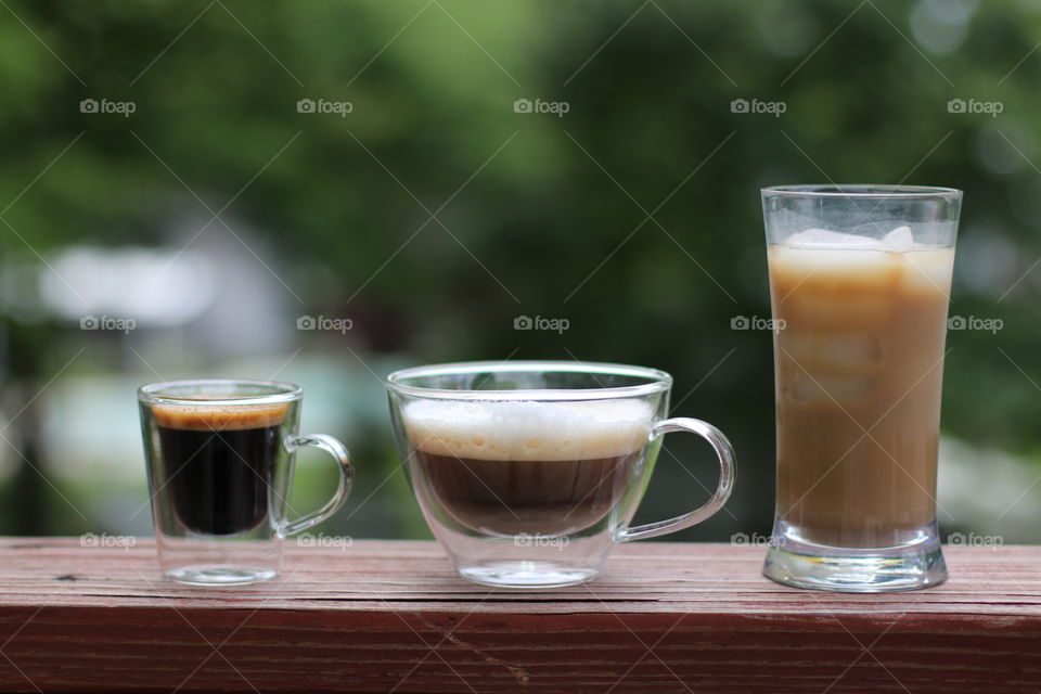 Espresso coffee latte