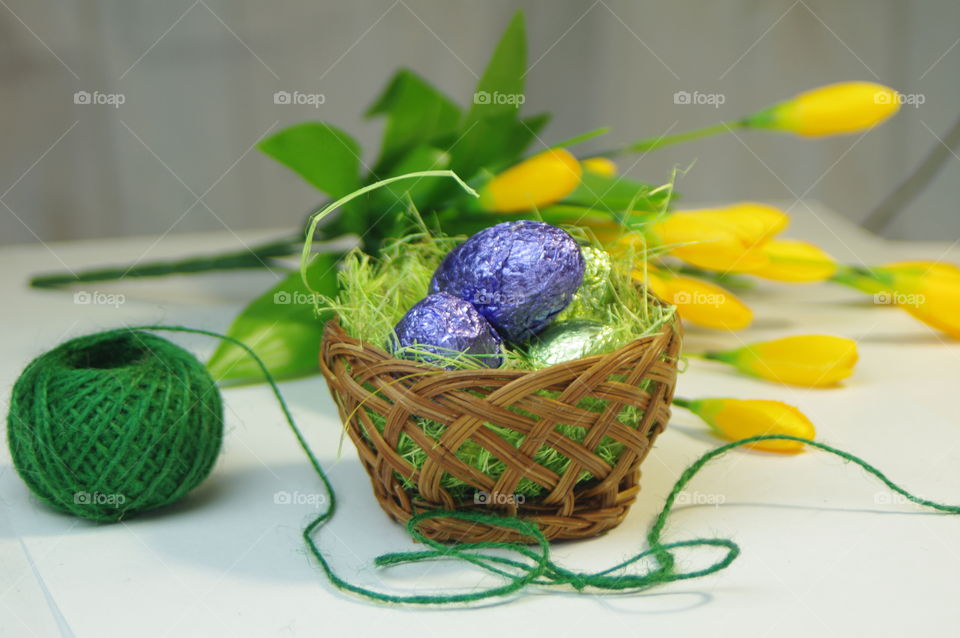 Easter, Basket, No Person, Desktop, Nature