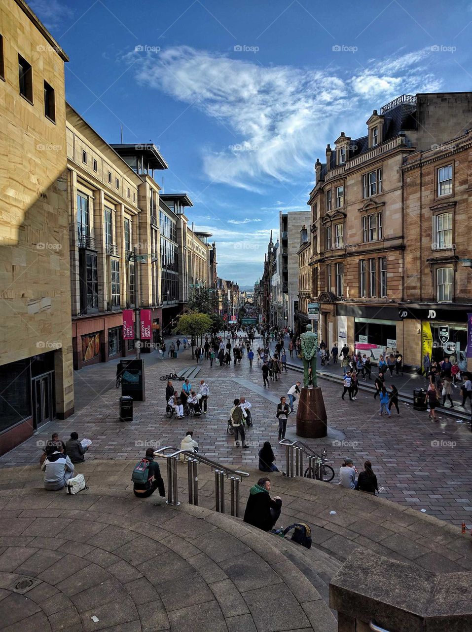 The Long Shopping Street - Buchanan Street, Glasgow