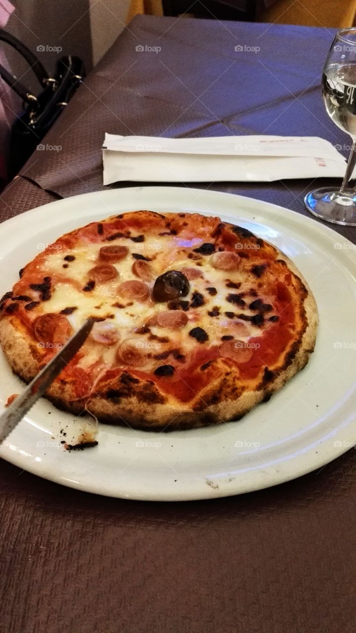 pizzetta con wurstell