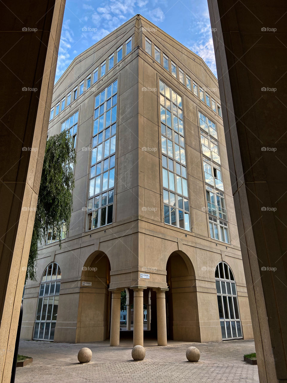 Urban building structure Architecture lines windows reflections 