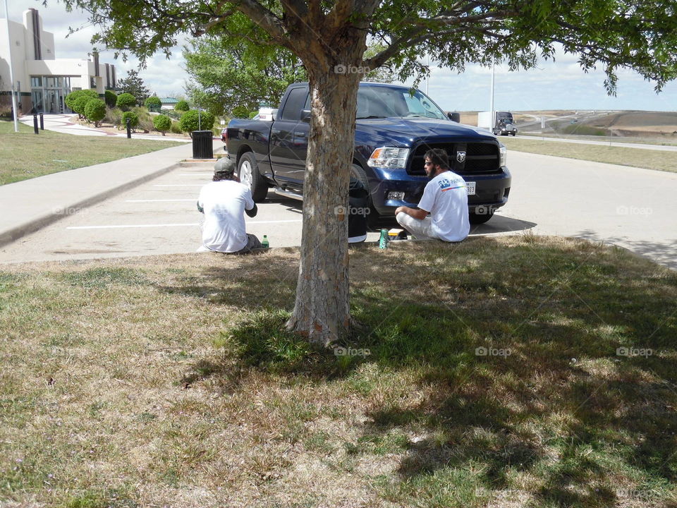 Break time for the crew