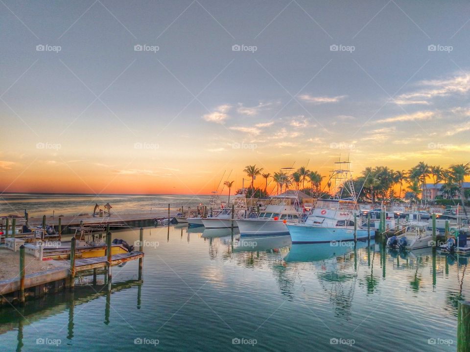 sunset in Florida keys
