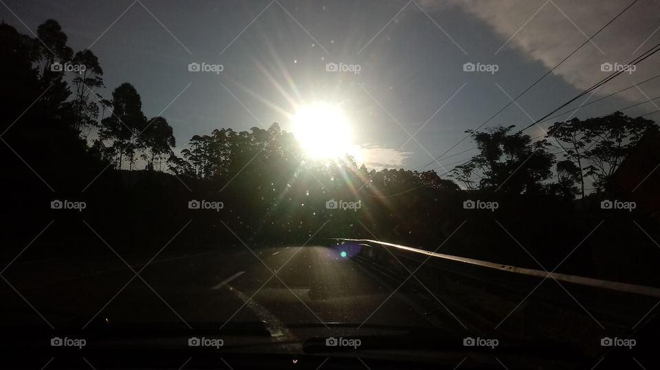 SUNSET, EVENING, SUN IF DROWNING,