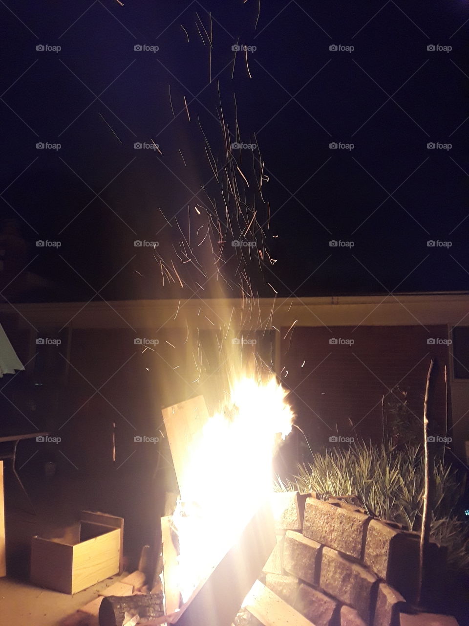 Friday night fire and relaxing
