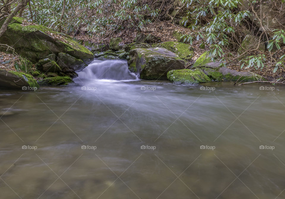 Small waterfall along bear creek near Ellijay ga