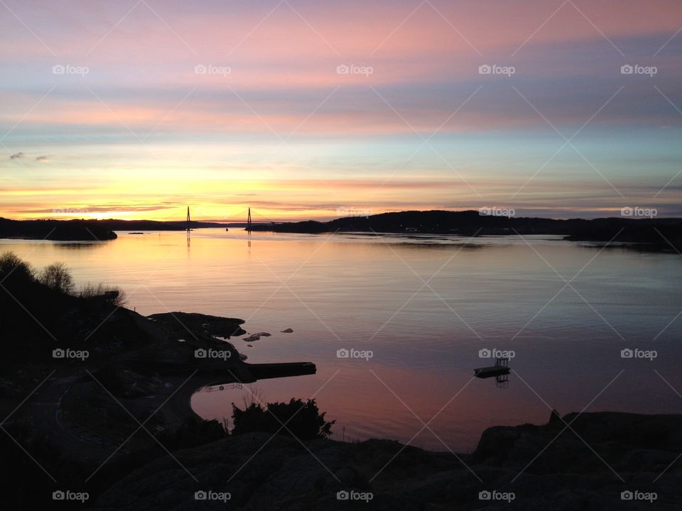 A cold evening in January