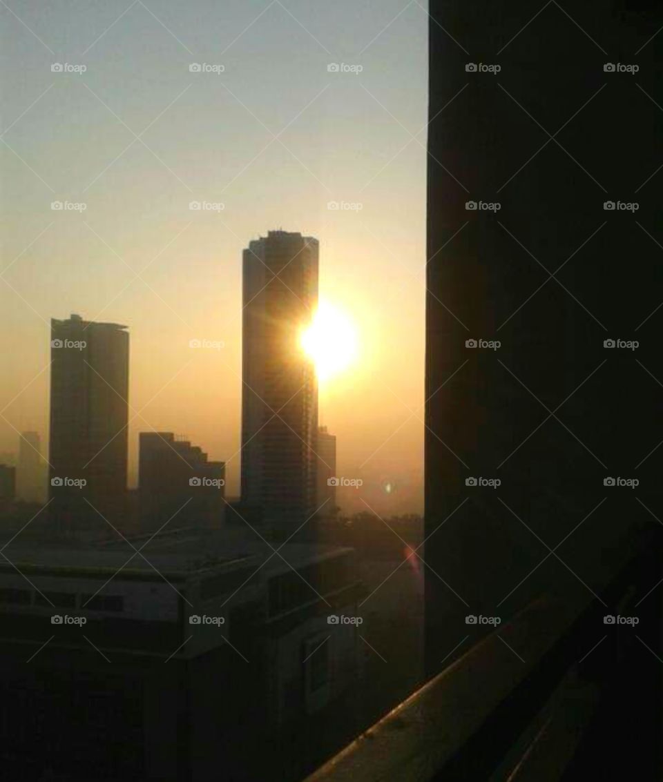 A morning view at 5.30 am at my apartment balcony