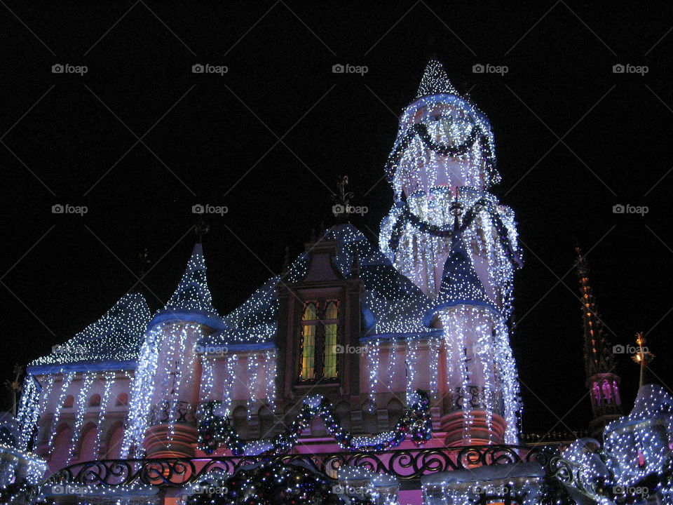 Disney World at night