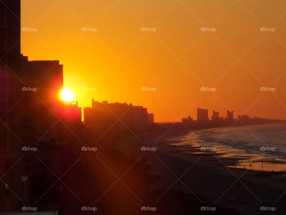 Sunrise at myrtle beach