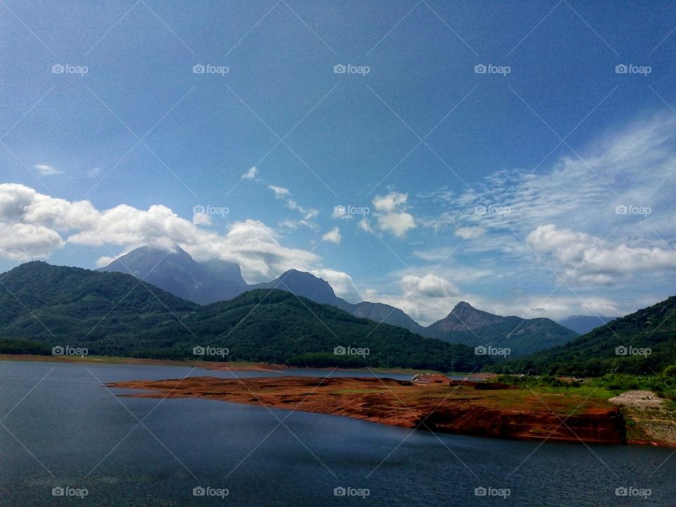 Mount and Nature.kanjirappuzha view point.palakkadu, Kerala, India