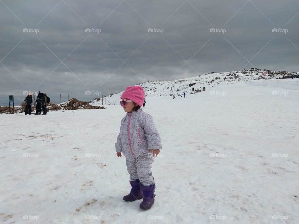 girl in snow