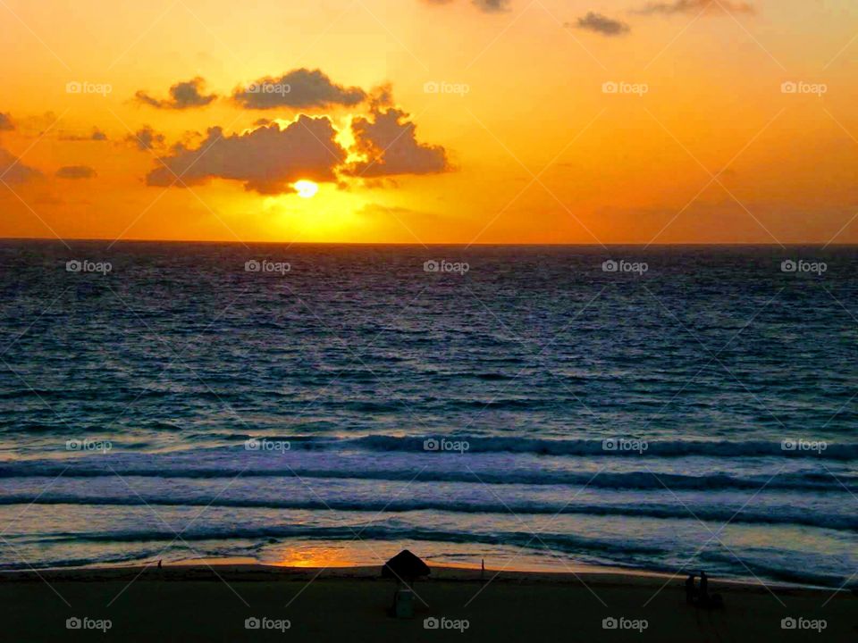 Sunset from the balcony.