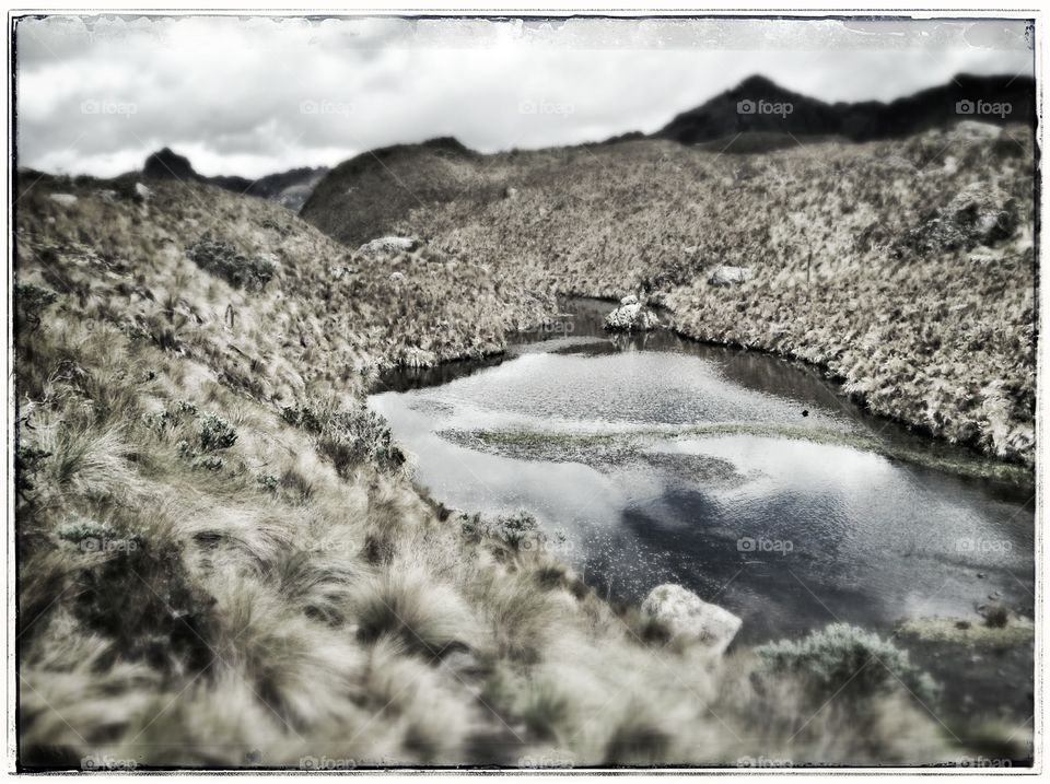 El Cajas national park. El Cajas national park near Cuenca, Ecuador