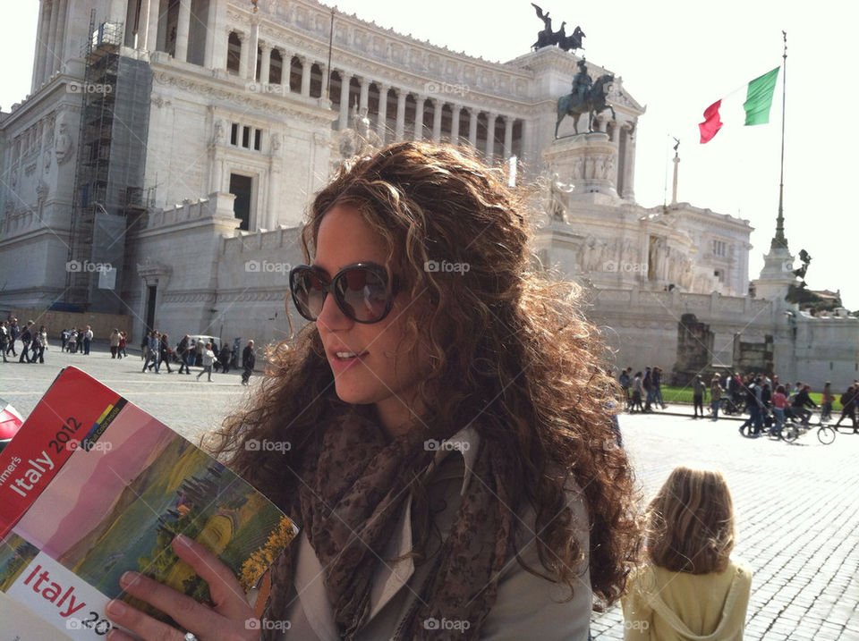italy woman rome tourist by rkasak