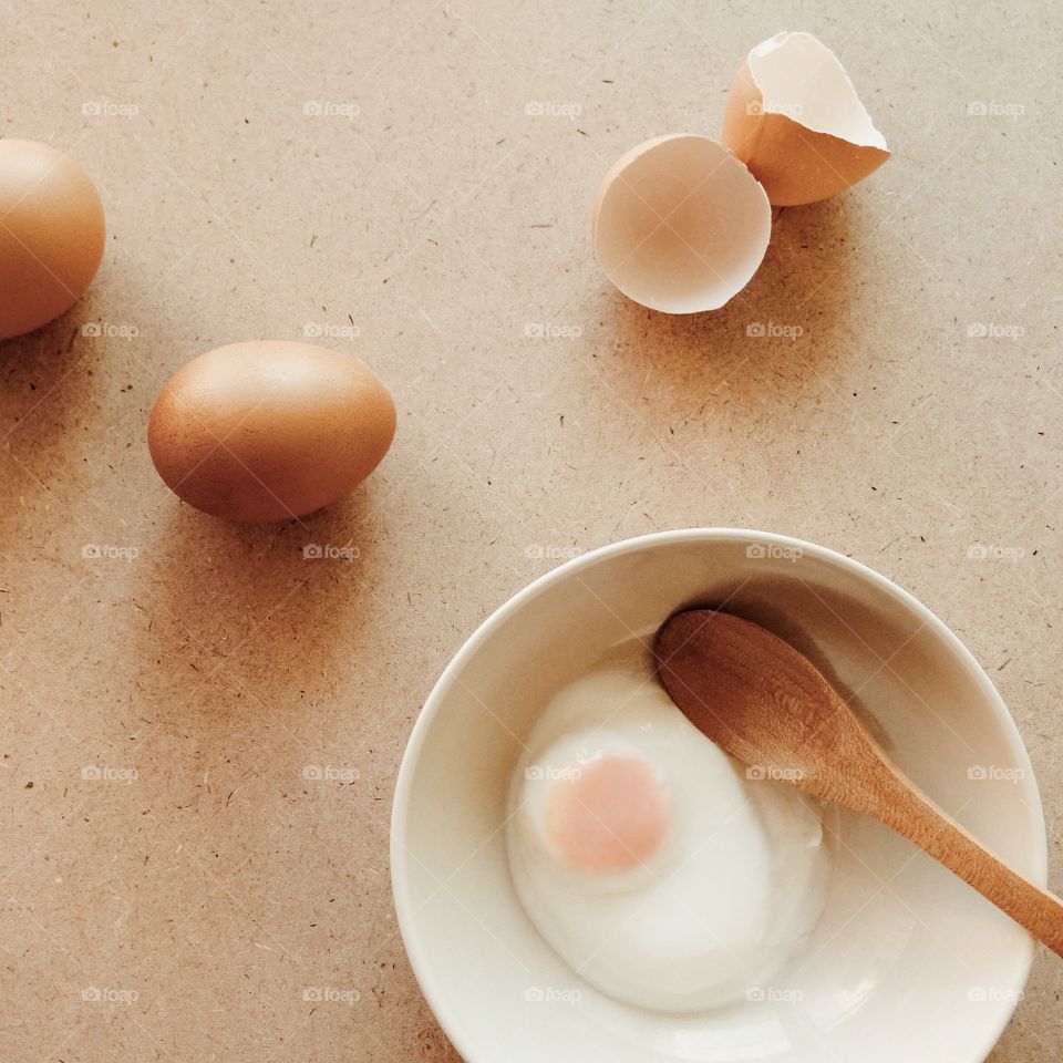 Fresh egg yolk in bowl