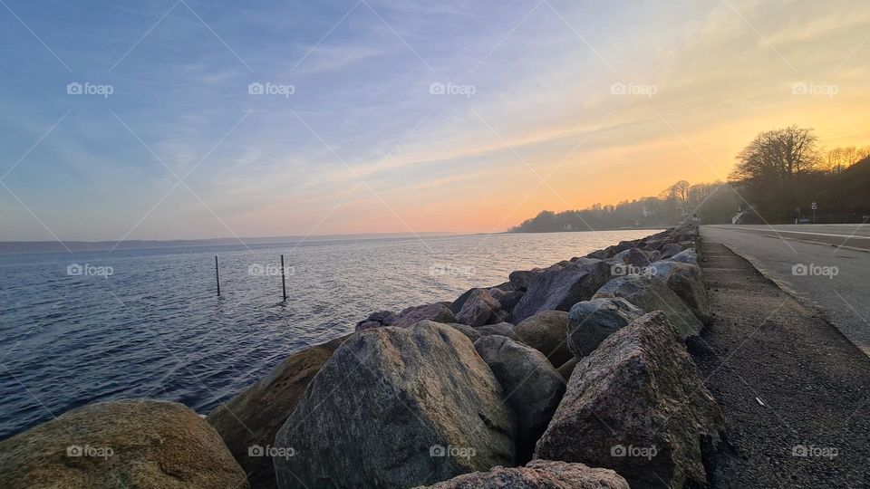 beach Strand sunrise Himmel heaven stone Stein Fels
