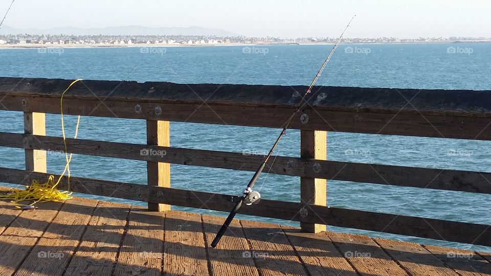 fishing on the pier at ventura beach CA